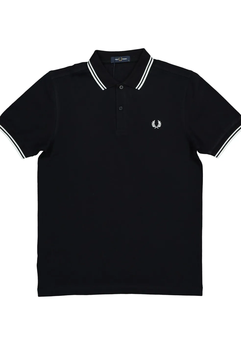 Fred Perry M3600 polo twin tipped shirt, heren polo Navy / White / White