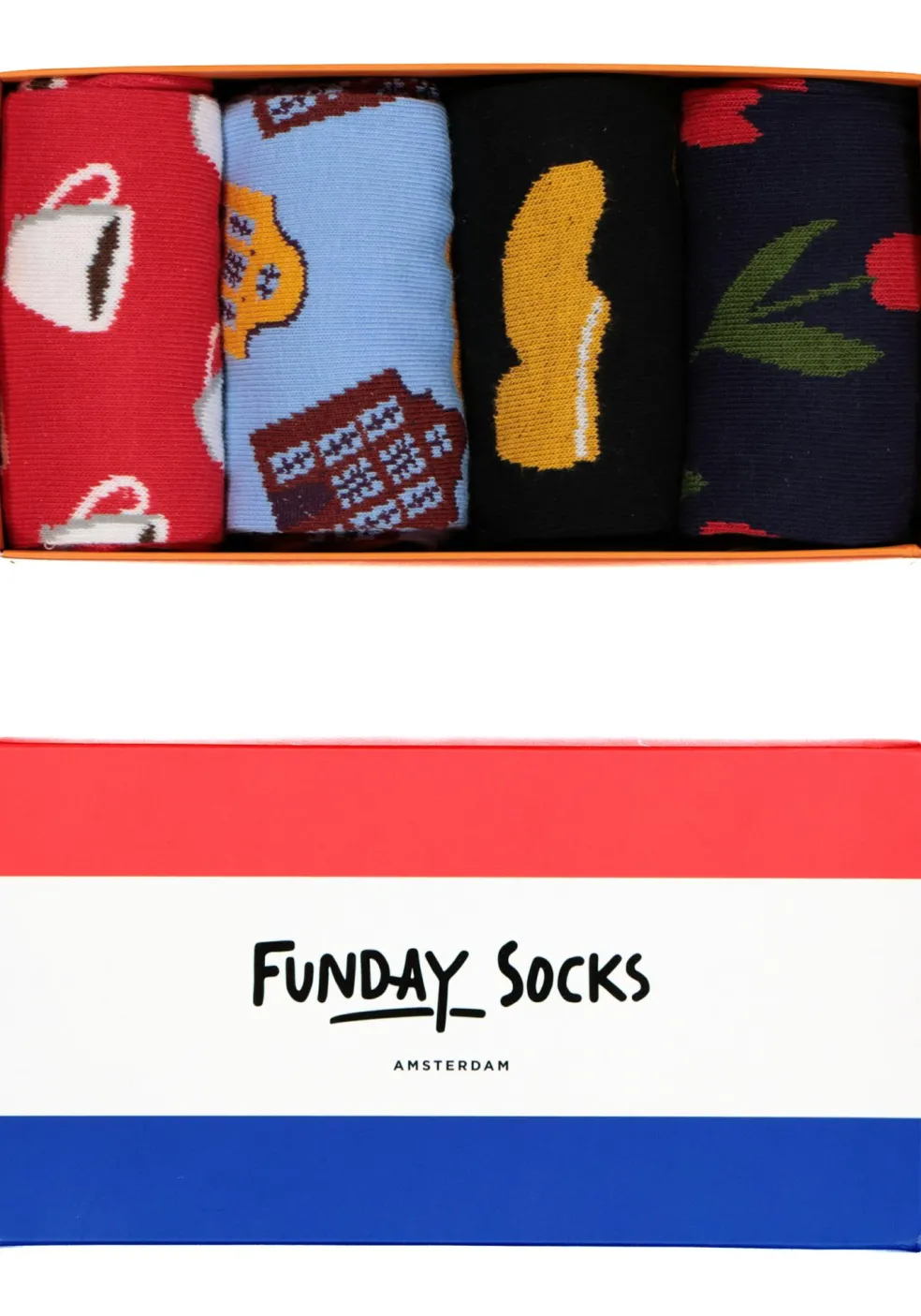 Funday Socks Giftset unisex sokken (4-pack), Dutch classics