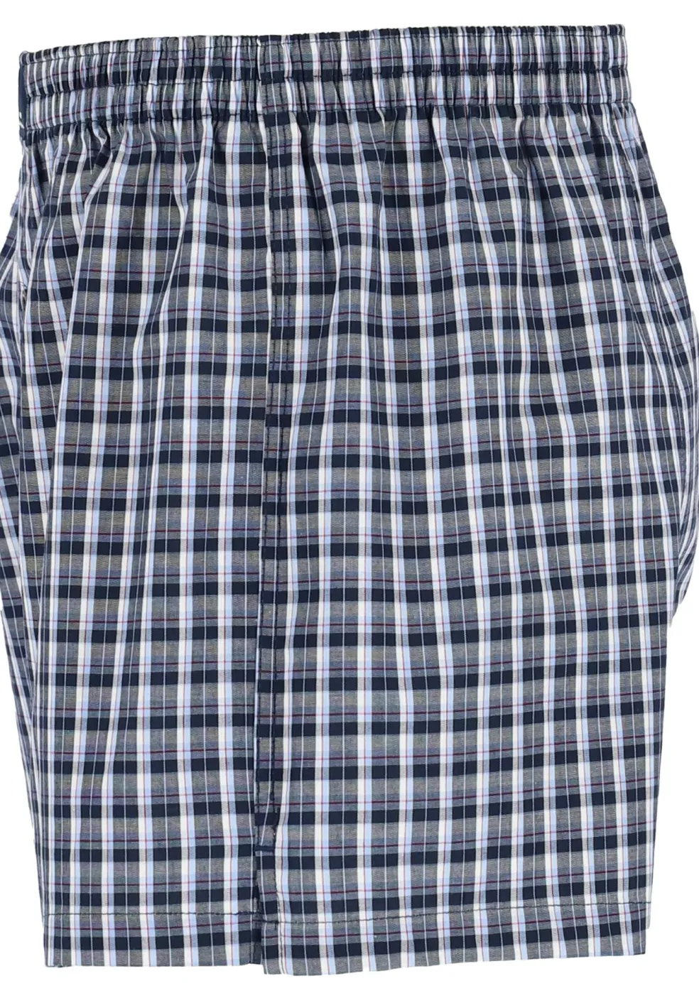Gotzburg boxershorts geweven (2-pack), heren boxers katoen wijd model, blauw geruit