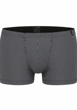 Gotzburg heren boxer normale lengte (1-pack), zwart-wit gestreept