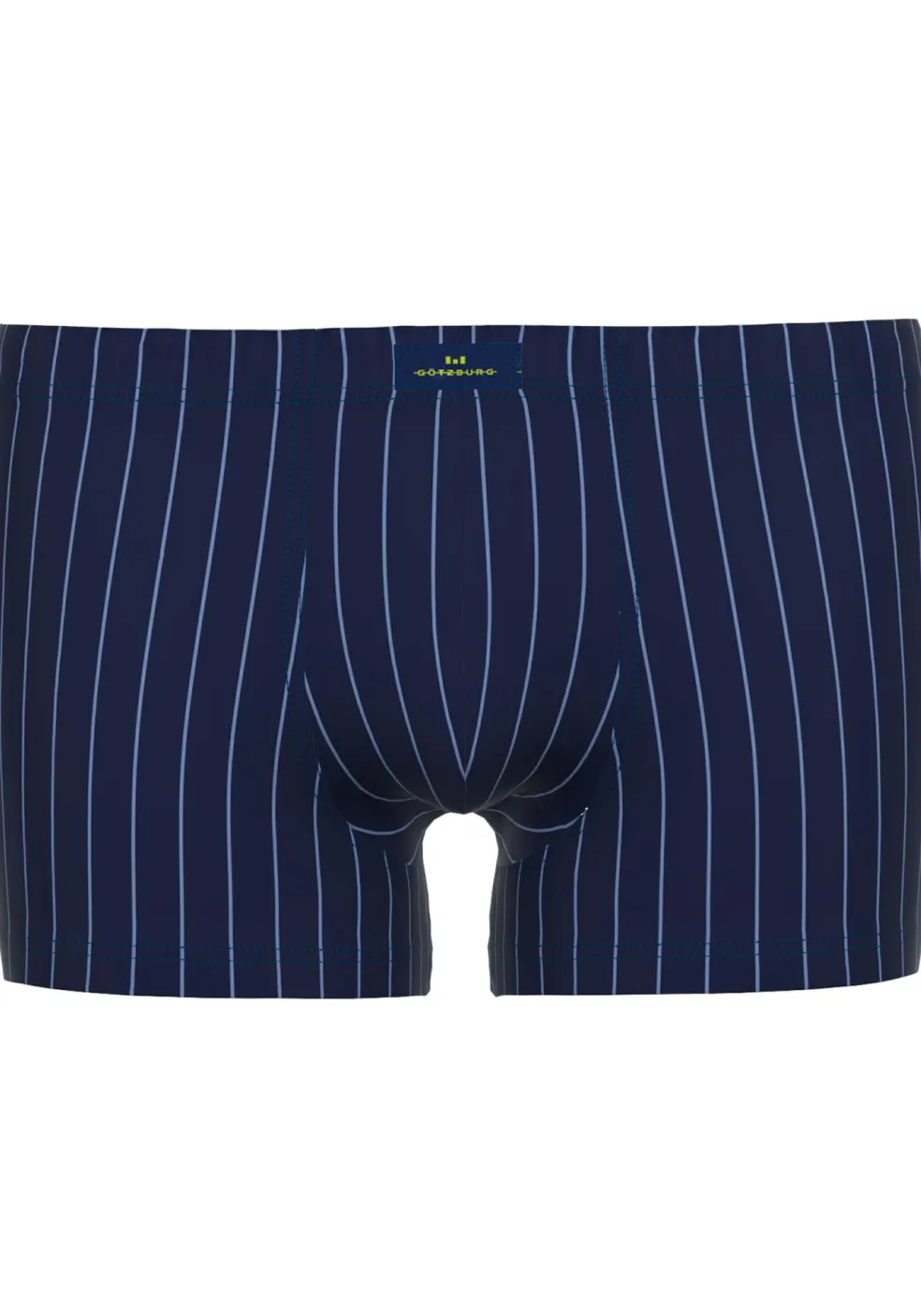 Gotzburg heren boxer normale lengte (1-pack), donkerblauw gestreept