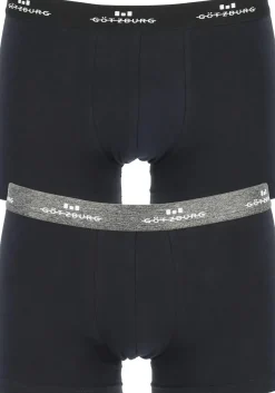 Gotzburg heren boxers (2-pack), normale lengte, zwart