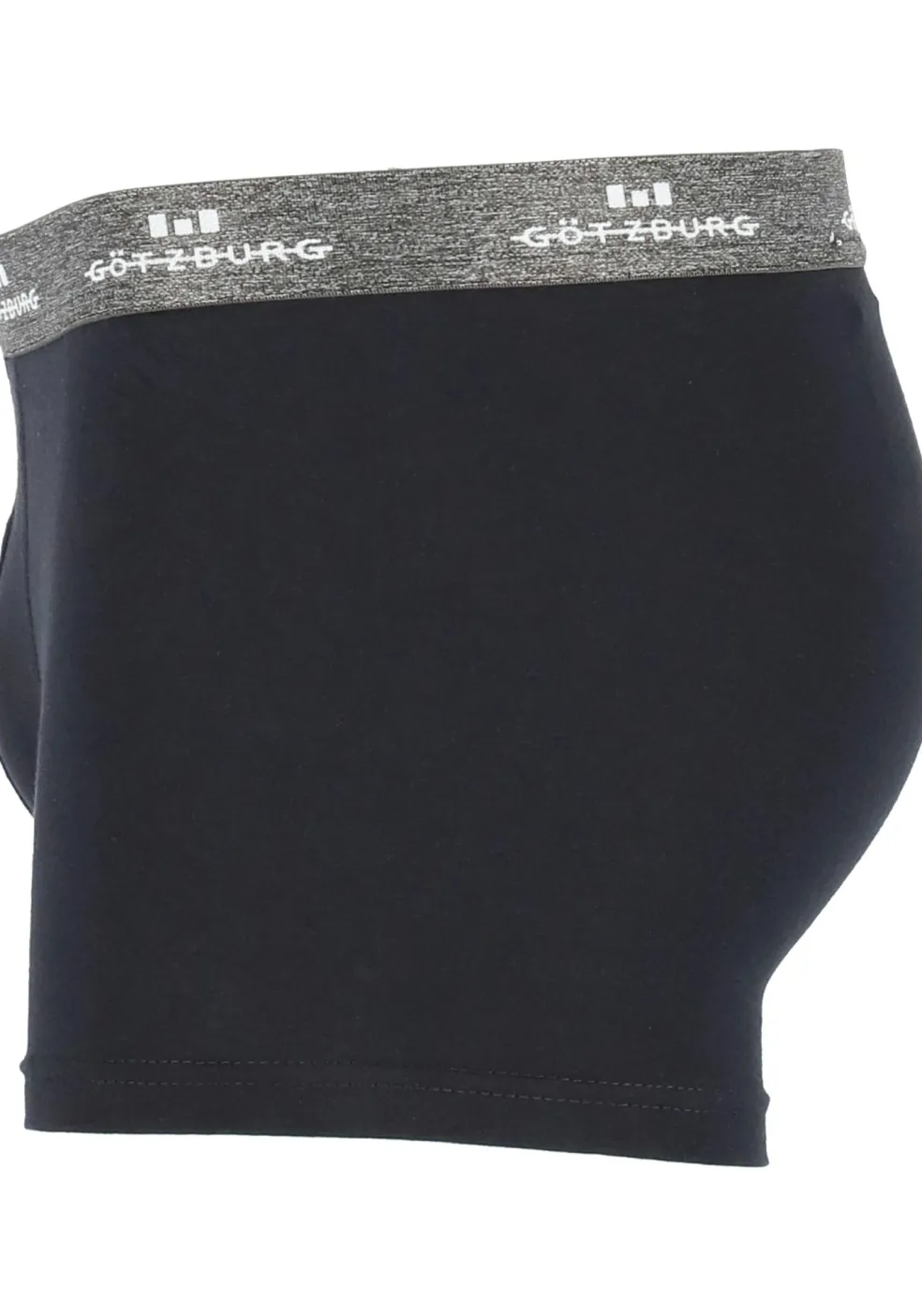 Gotzburg heren boxers (2-pack), normale lengte, zwart