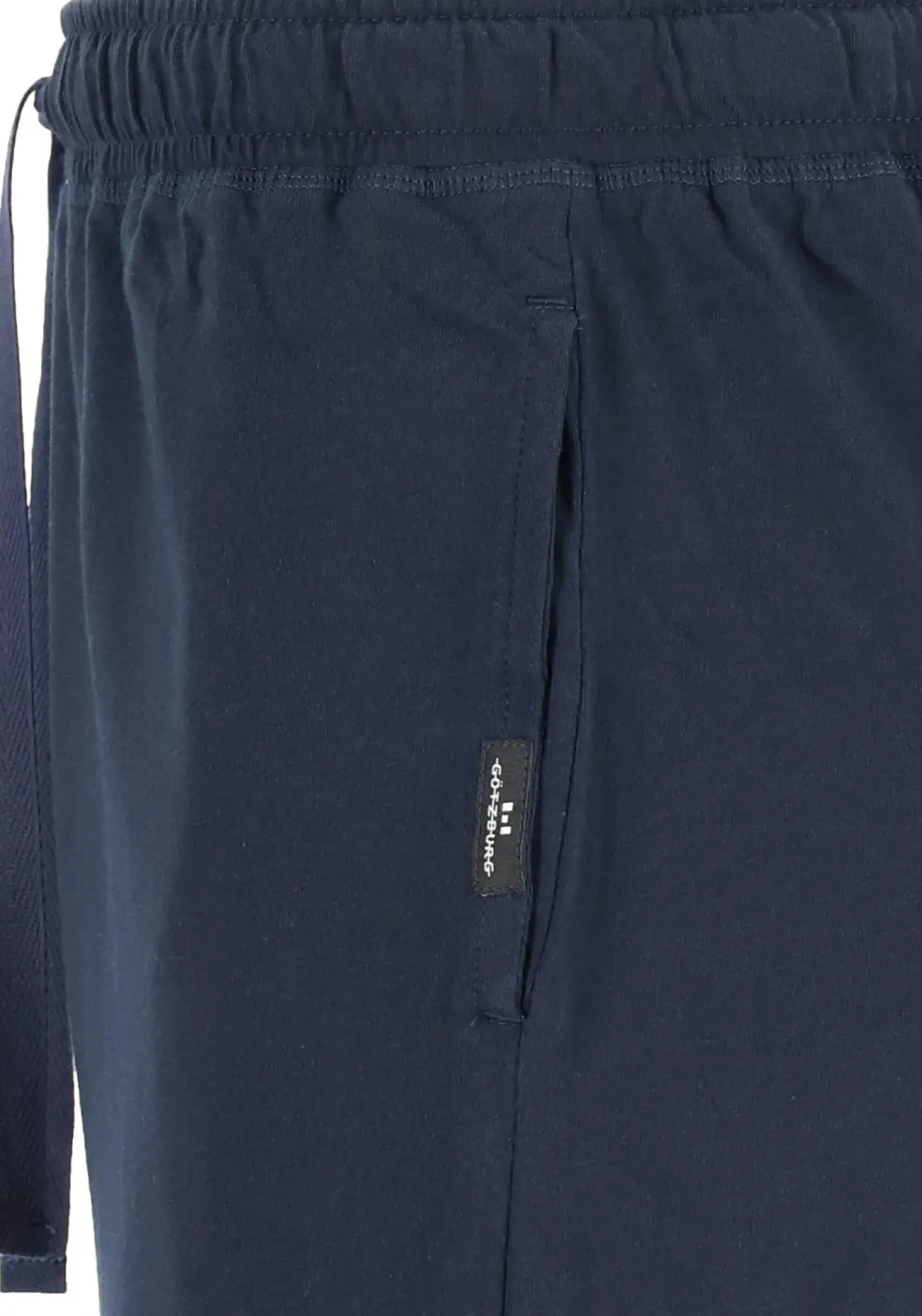 Gotzburg heren lounge broek kort (dun), blauw