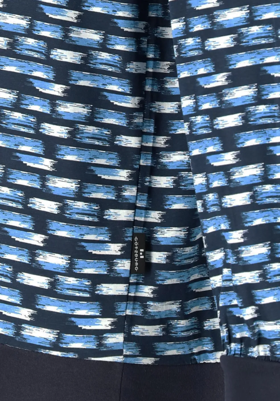Gotzburg heren pyjama, blauw dessin