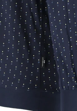 Gotzburg heren pyjama, blauw met lichtblauw en wit dessin