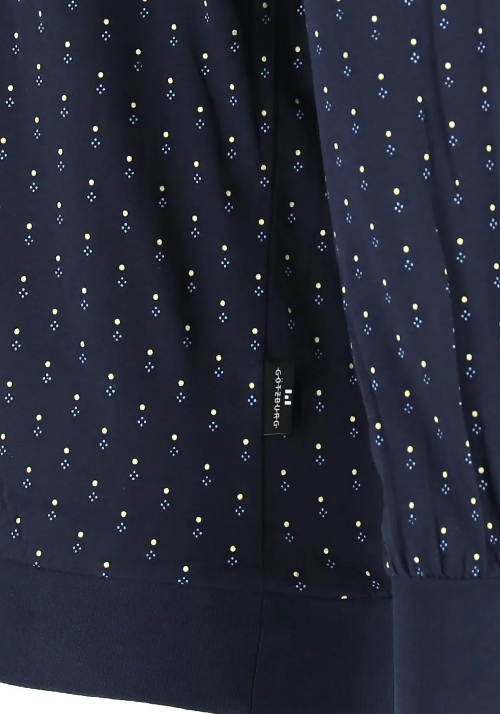 Gotzburg heren pyjama, blauw met lichtblauw en wit dessin