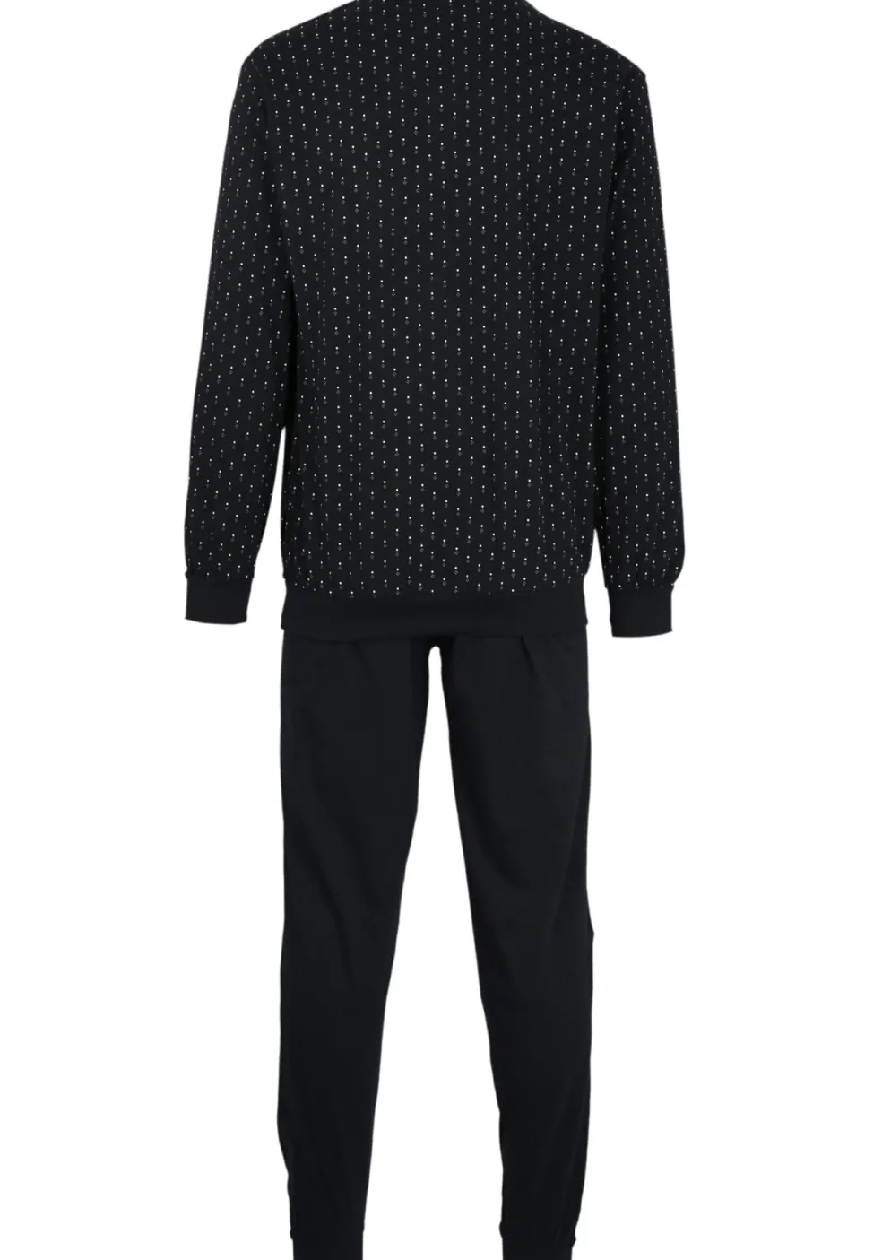 Gotzburg heren pyjama, blauw met lichtblauw en wit dessin
