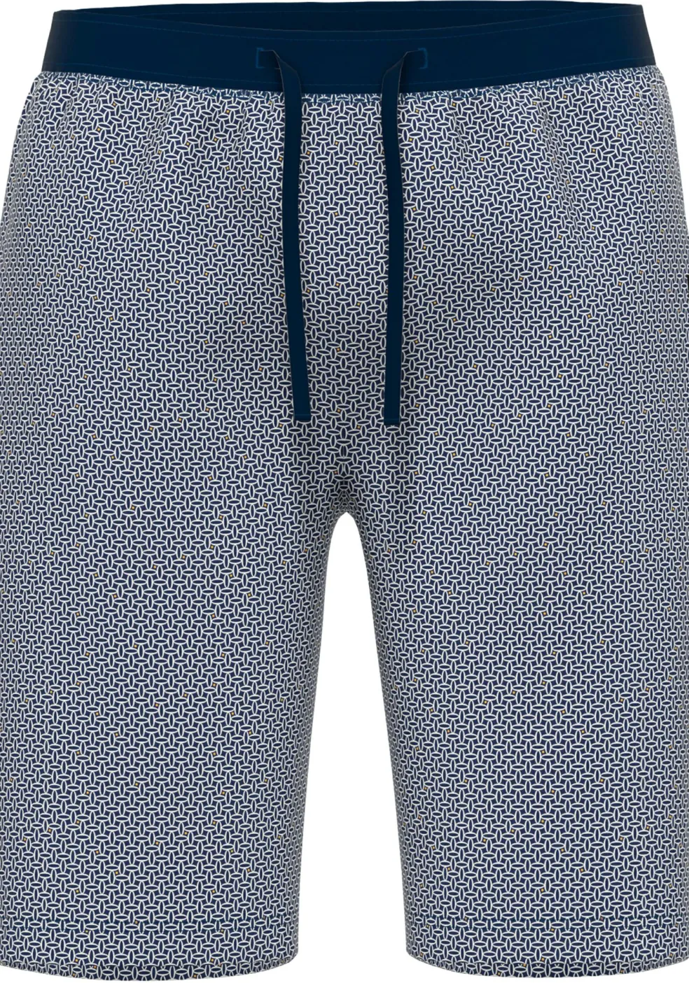 Gotzburg heren pyjama- of loungebroek, middenblauw mini dessin