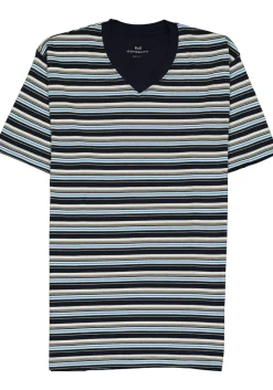 Gotzburg heren shortama, blauw gestreept