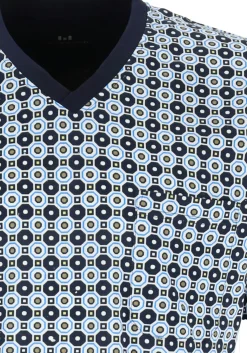 Gotzburg heren shortama, blauw dessin