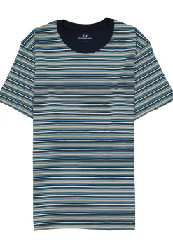 Gotzburg heren shortama, blauw gestreept