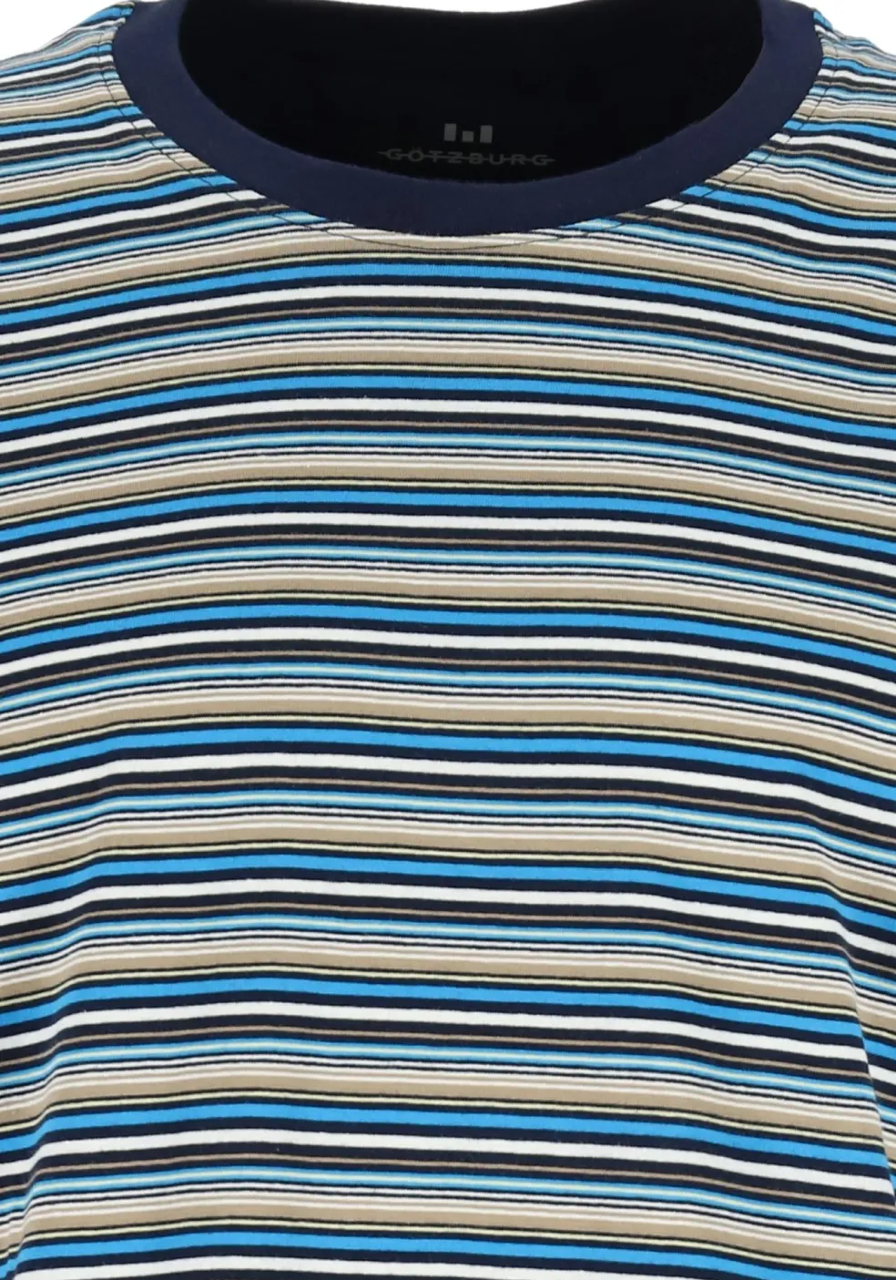 Gotzburg heren shortama, blauw gestreept