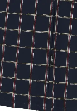 Gotzburg heren shortama, blauw met rood en wit geruit