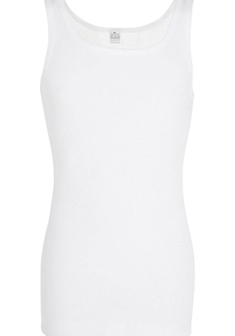 Gotzburg heren singlet O-hals (1-pack), wit