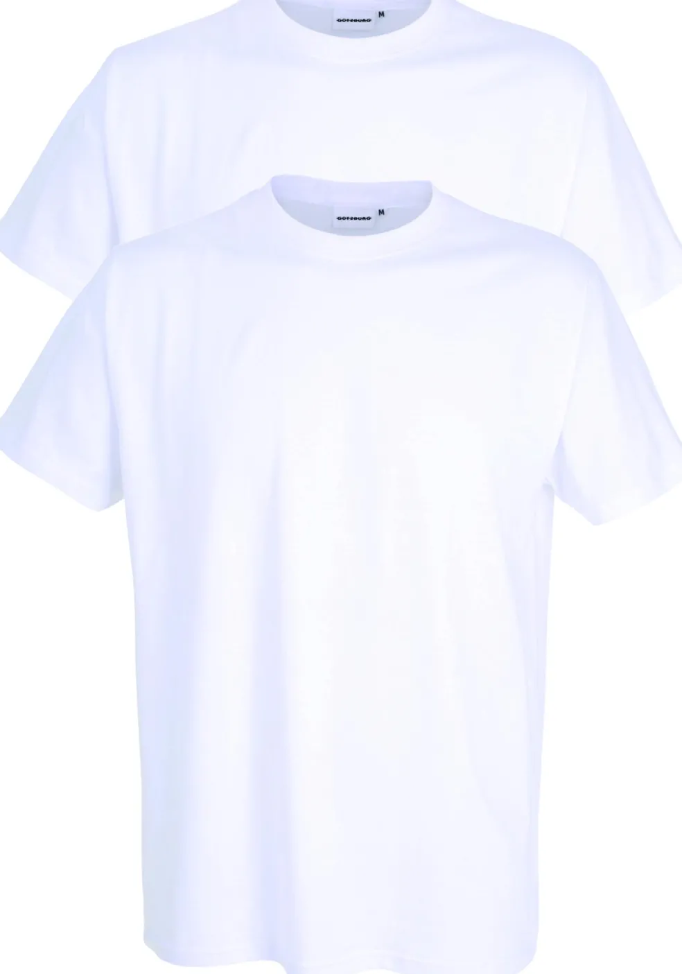 Gotzburg heren T-shirts regular fit O-hals (2-pack), wit