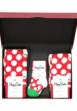Happy Socks cadeauset, 3-pack Baby's eerste sneeuwpop (family pakket)