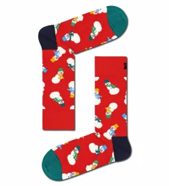 Happy Socks Snowman Socks Gift Set (3-pack), unisex sokken in cadeauverpakking