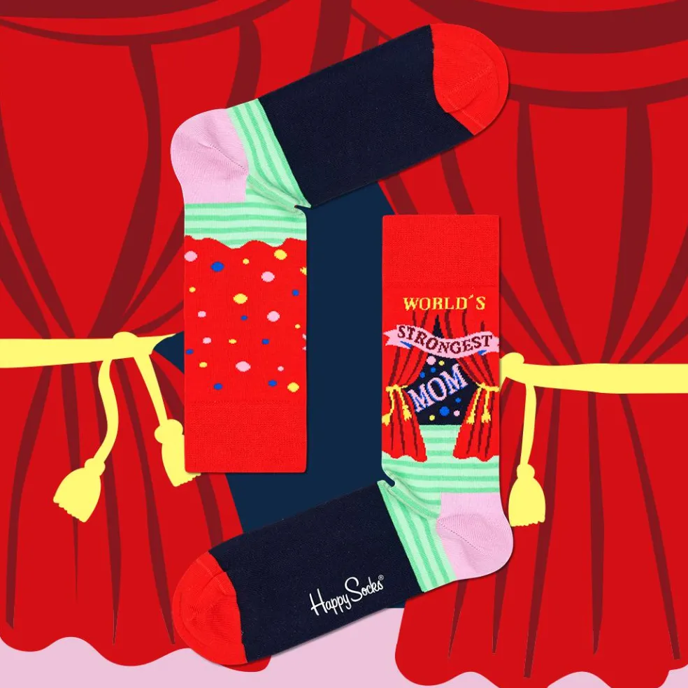 Happy Socks World´s Strongest Mom Sock, unisex sokken