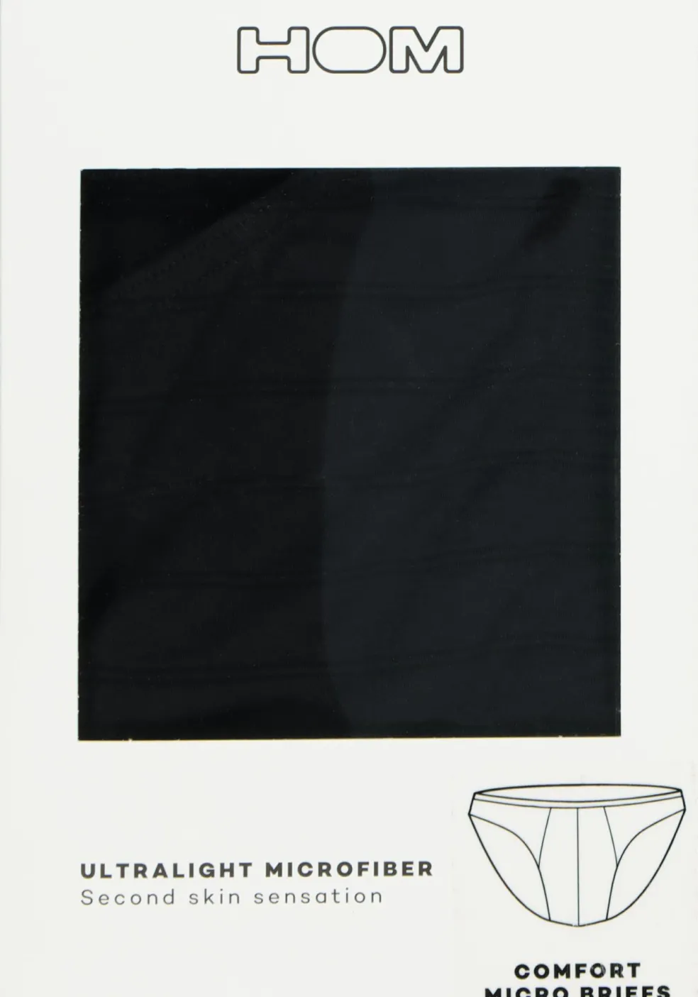 HOM Chic comfort micro briefs (1-pack), heren micro slip, zwart