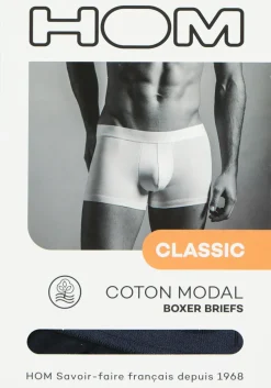 HOM Classic boxer briefs (1-pack), heren boxer kort, donkerblauw