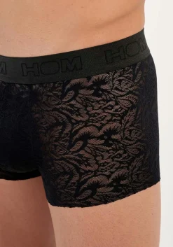 HOM Free cut lace trunk (1-pack), heren boxer, zwart