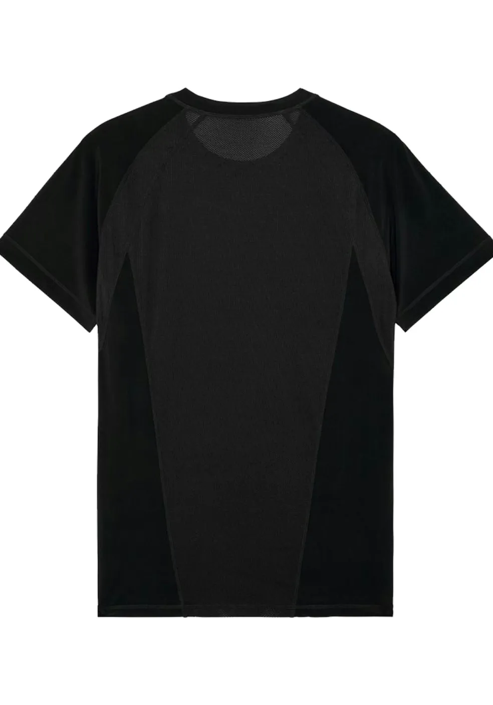 HOM Sports lab tee-shirt crew neck (1-pack), heren T-shirt, zwart