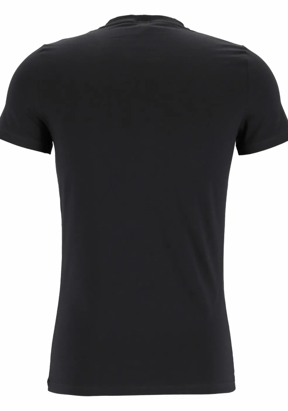 HOM Supreme Cotton tee-shirt (1-pack), heren T-shirt O-hals, zwart