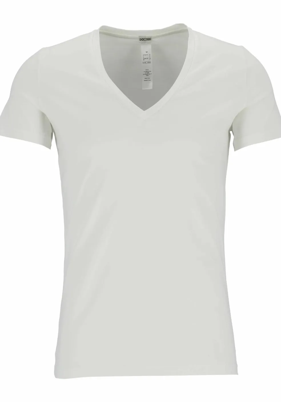 HOM Supreme Cotton tee-shirt (1-pack), heren T-shirt V-hals, wit