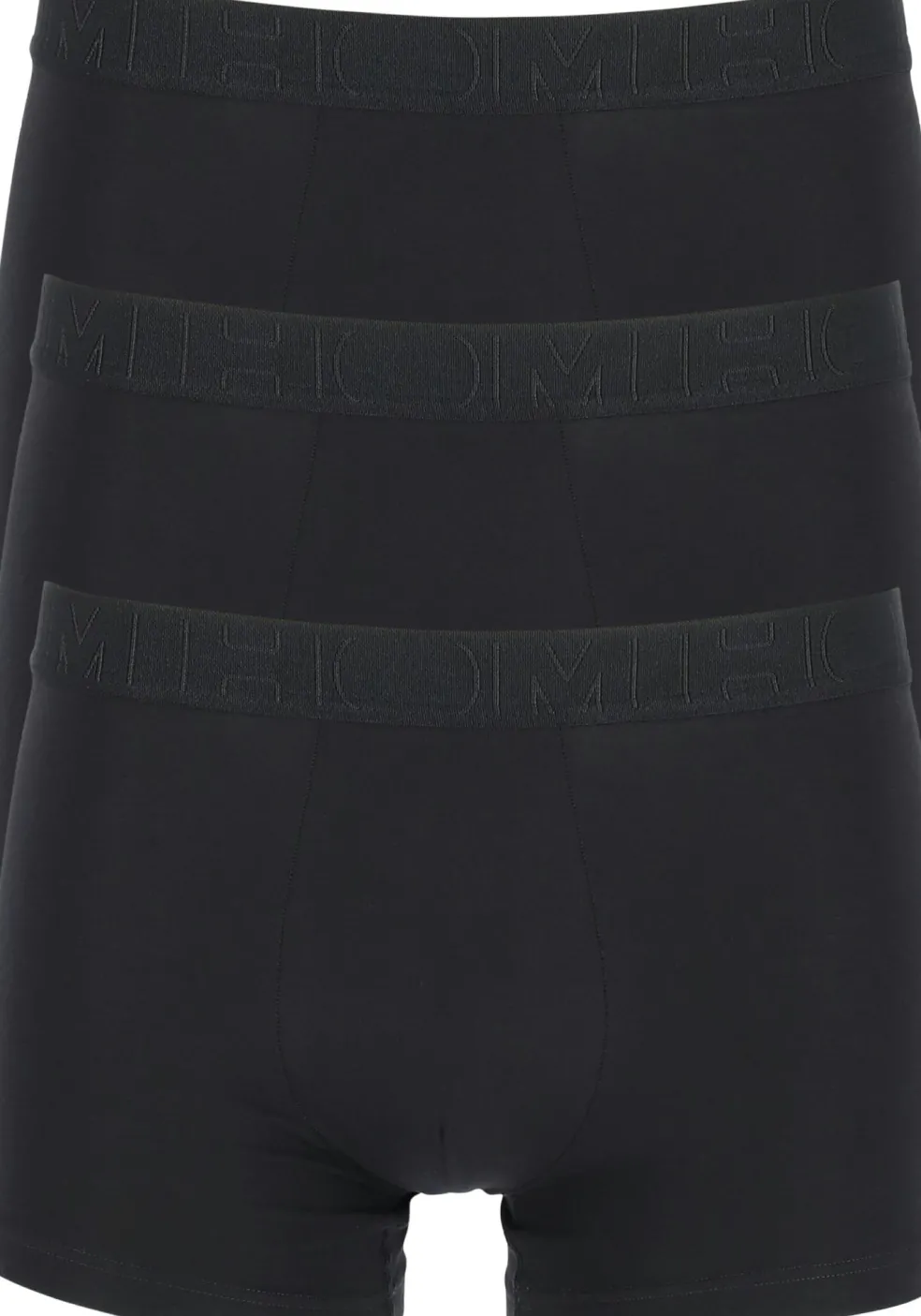 HOM Tonal pack #2 boxer briefs (3-pack), heren boxers kort, zwart