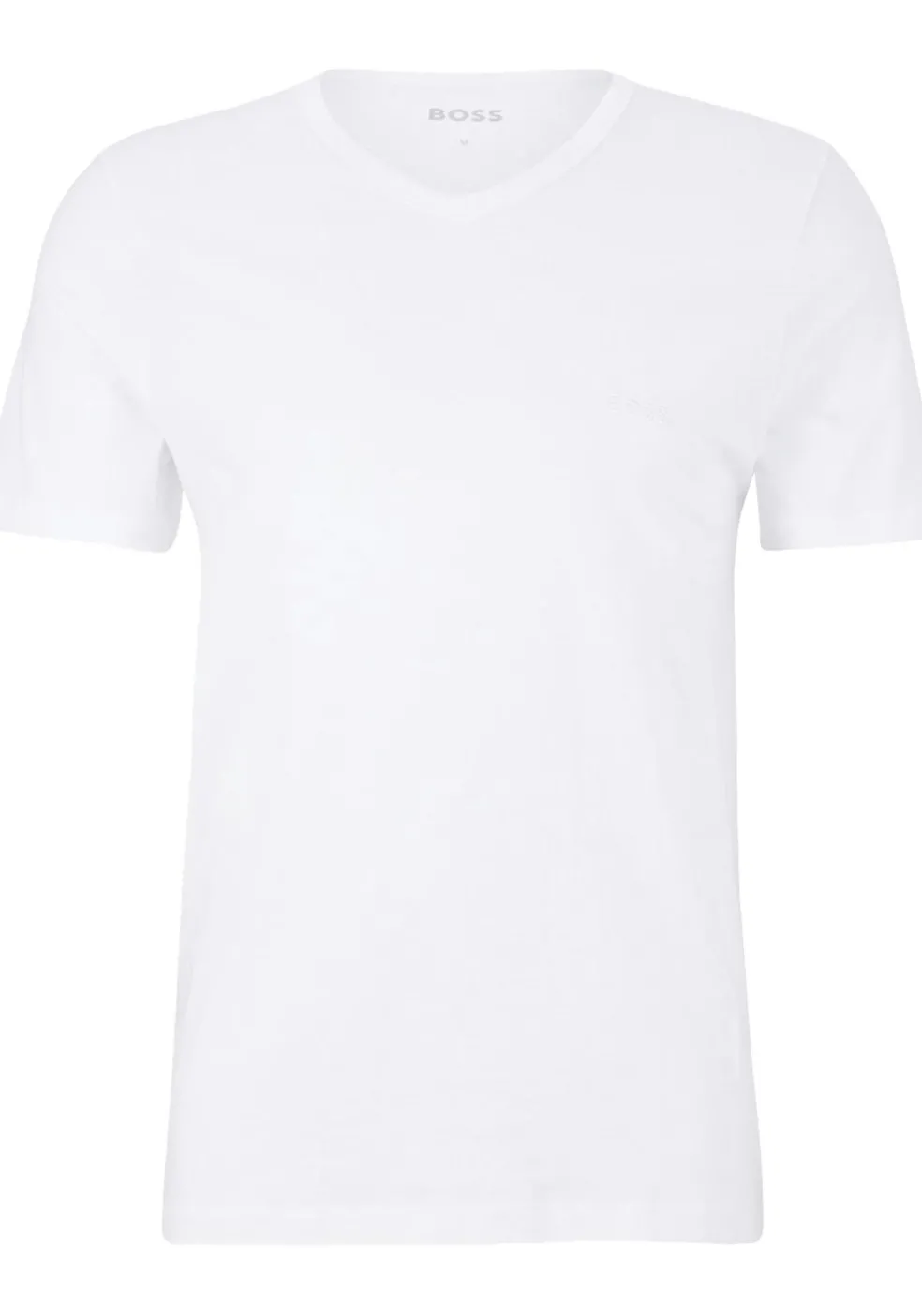 HUGO BOSS Classic T-shirts regular fit (3-pack), heren T-shirts V-hals, wit