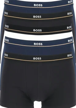 HUGO BOSS Essential trunks (5-pack), heren boxers kort, zwart, navy, wit