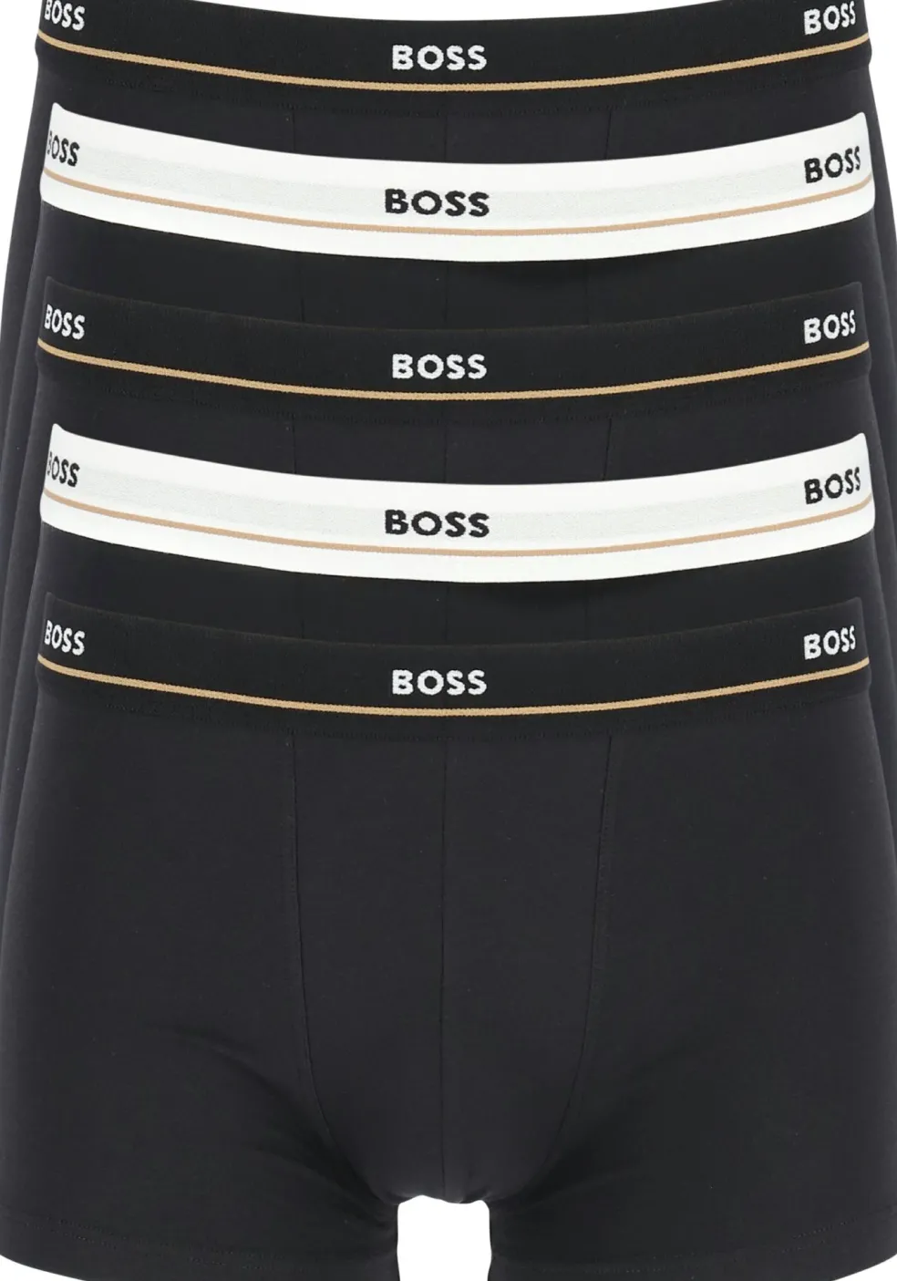 HUGO BOSS Essential trunks (5-pack), heren boxers kort, zwart