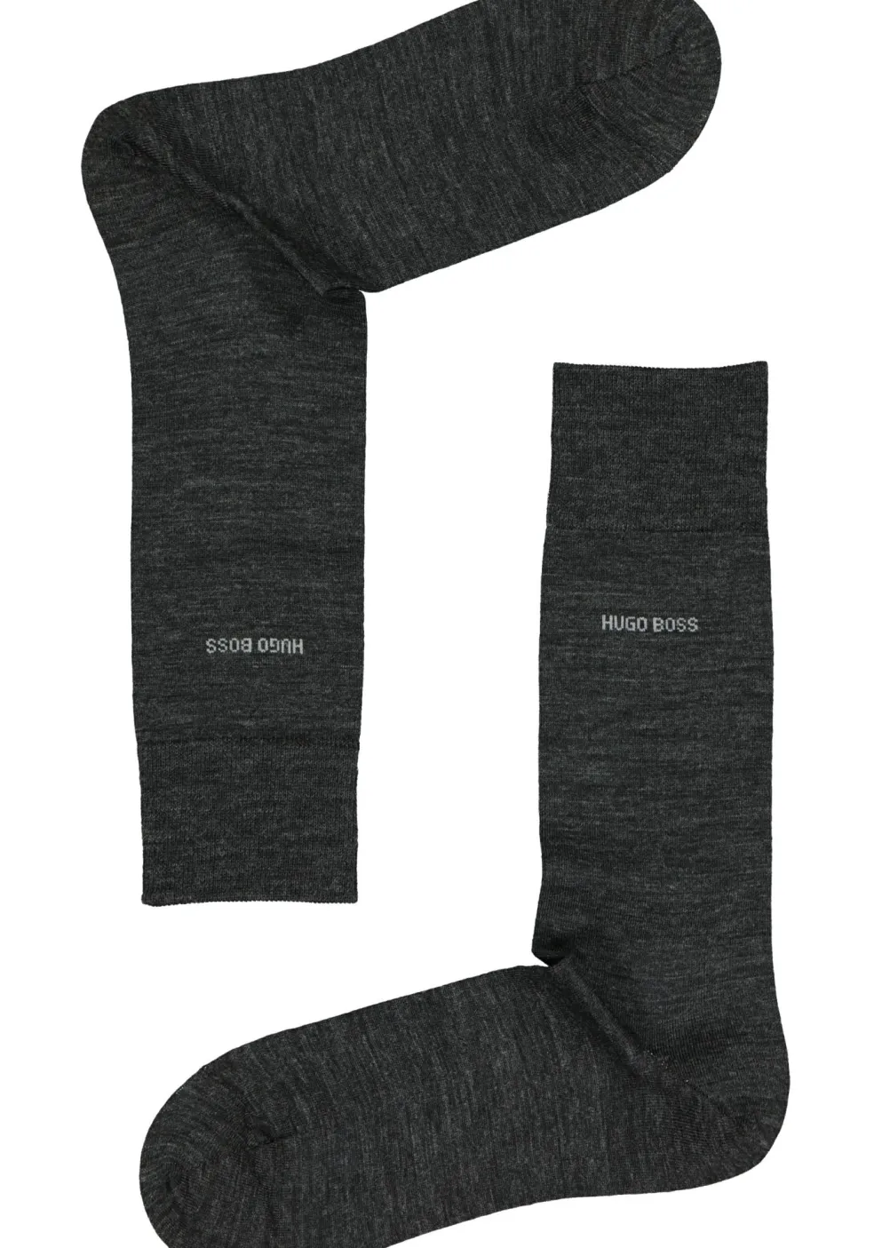 HUGO BOSS John uni (1-pack), herensokken wol met katoen, antraciet