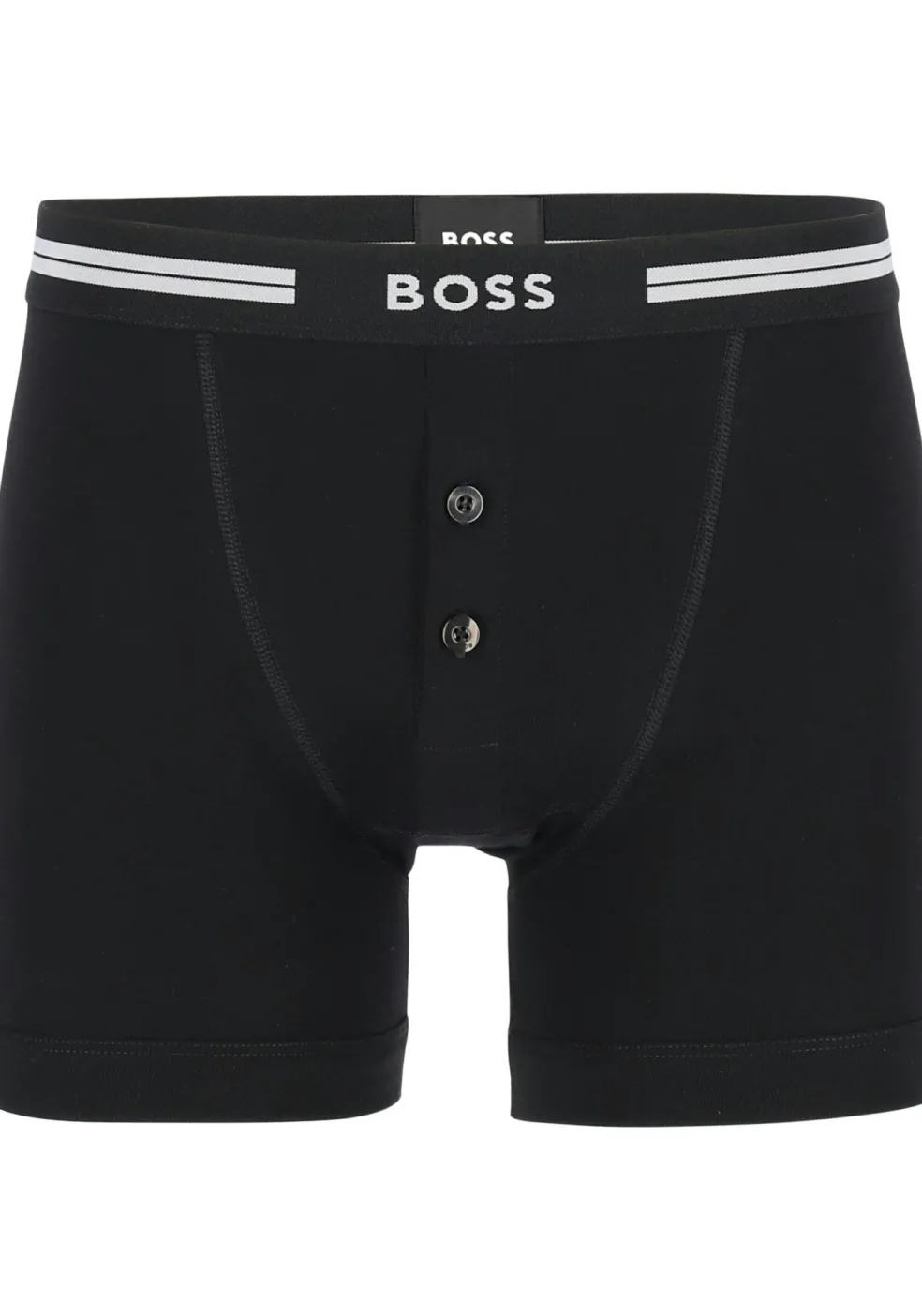HUGO BOSS Original retro trunk (1-pack), heren boxer normale lengte met gulp, zwart