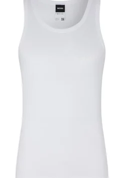 HUGO BOSS Original tank top regular fit (1-pack), heren singlet O-hals, wit