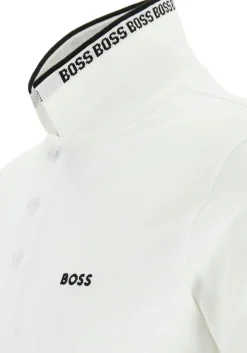 HUGO BOSS Paddy regular fit polo, heren polo korte mouw, wit (contrast)