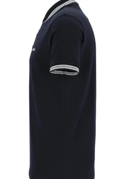 HUGO BOSS Paddy regular fit polo, heren polo korte mouw, donkerblauw (contrast)