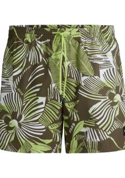 HUGO BOSS Piranha swim shorts, heren zwembroek, groen dessin