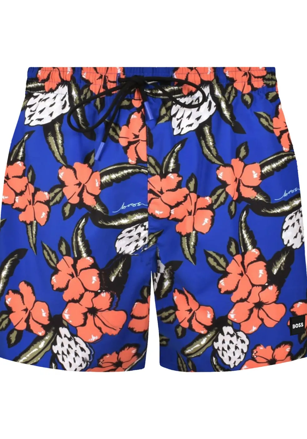 HUGO BOSS Piranha swim shorts, heren zwembroek, middenblauw dessin