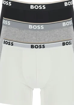 HUGO BOSS Power boxer briefs (3-pack), heren boxers normale lengte, zwart, grijs, wit