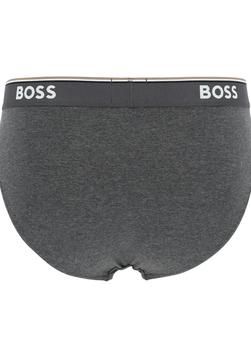 HUGO BOSS Power briefs (3-pack), heren slips, grijs, grijs, zwart