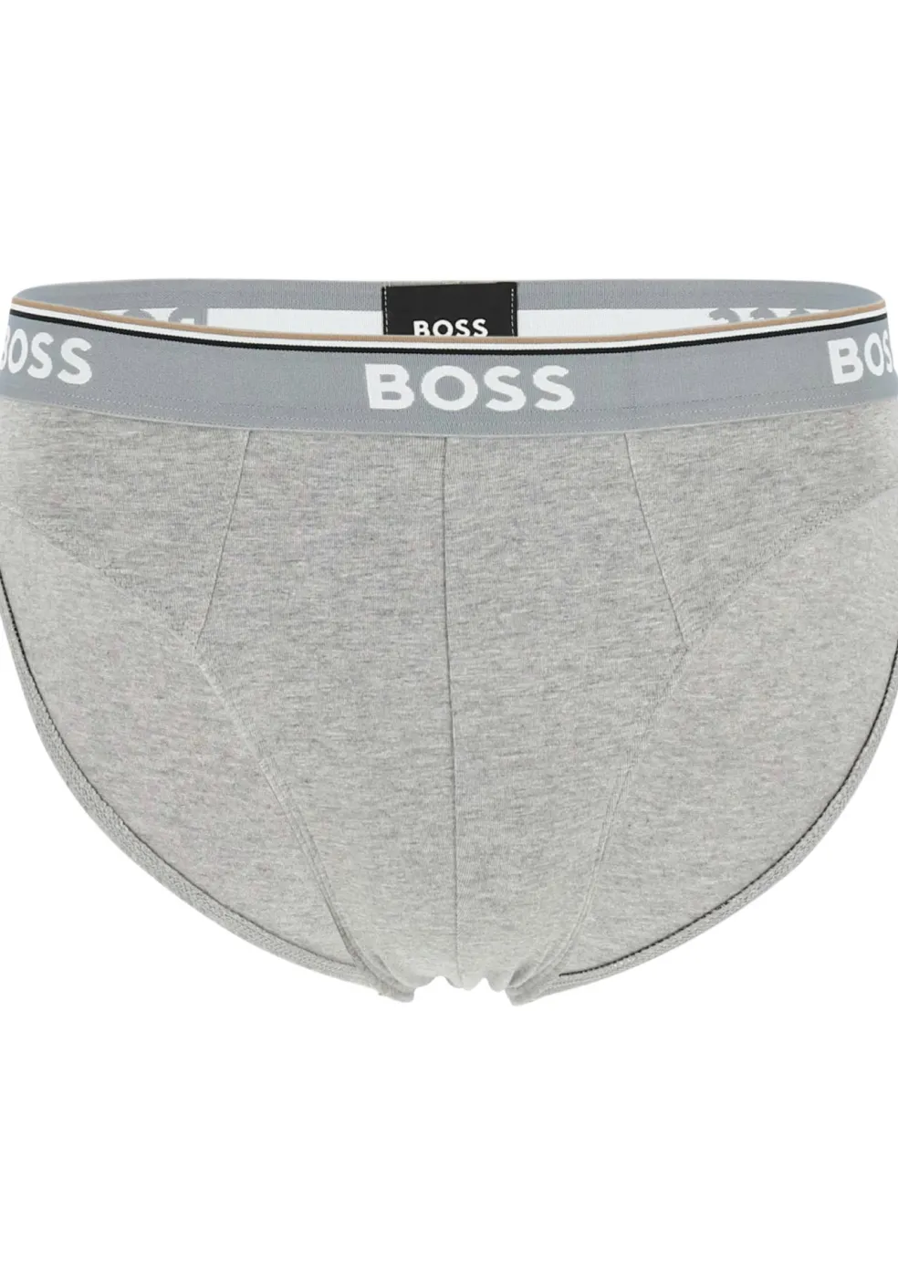 HUGO BOSS Power briefs (3-pack), heren slips, grijs, grijs, zwart