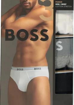 HUGO BOSS Power briefs (3-pack), heren slips, zwart, grijs, wit