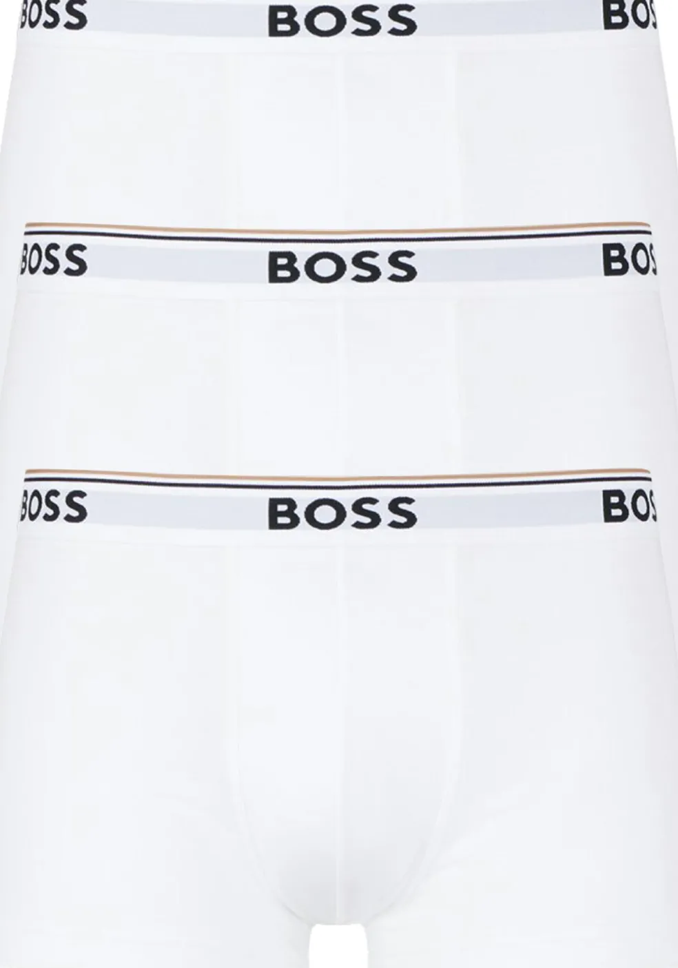 HUGO BOSS Power trunks (3-pack), heren boxers kort, wit