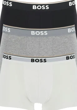 HUGO BOSS Power trunks (3-pack), heren boxers kort, zwart, grijs, wit