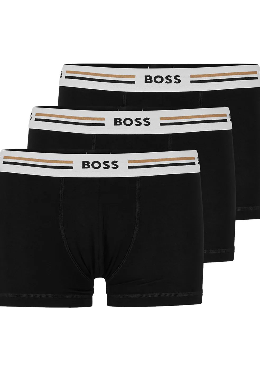 HUGO BOSS Revive trunks (3-pack), heren boxers kort, zwart