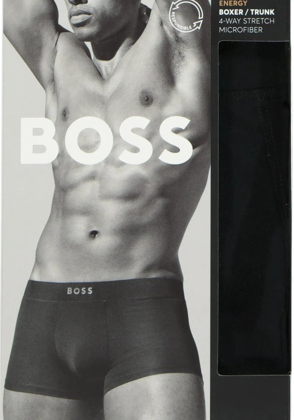 HUGO BOSS trunk (1-pack), heren boxer kort microfiber, zwart