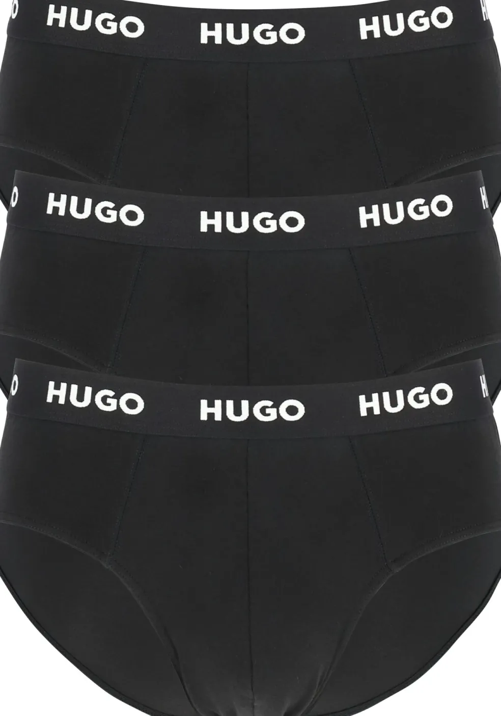 HUGO hipster briefs (3-pack), heren slips, zwart