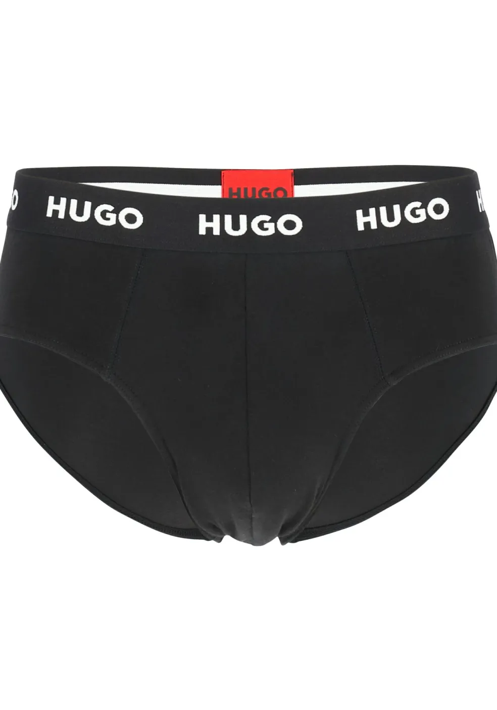 HUGO hipster briefs (3-pack), heren slips, zwart